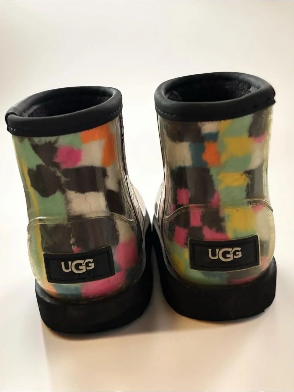 UGG Classic Clear Mini Check Multicolor Waterproof Boots Little Kids 10